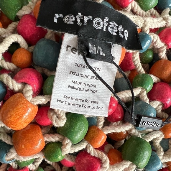 Retrofete Calypso Beaded Crochet Midi Dress - Picture 11 of 13